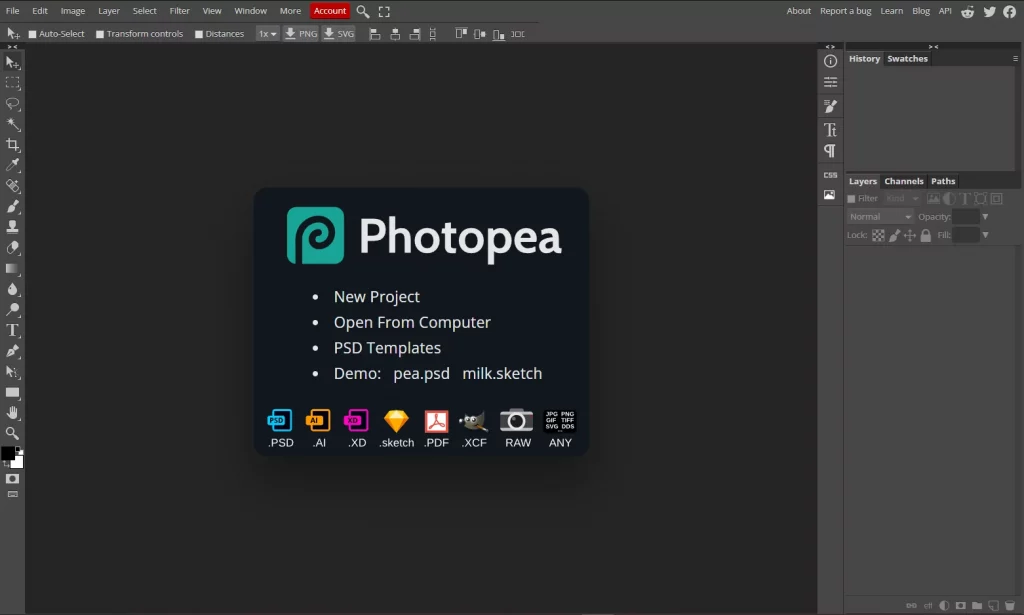 How to add shadow to text in Photopea Tutorial 