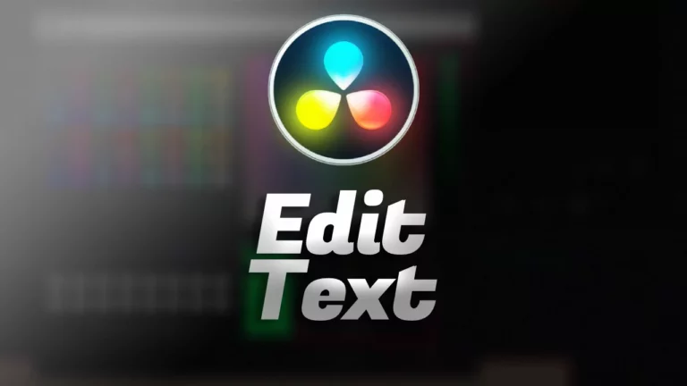 How to Edit Text or Titles in DaVinci resolve